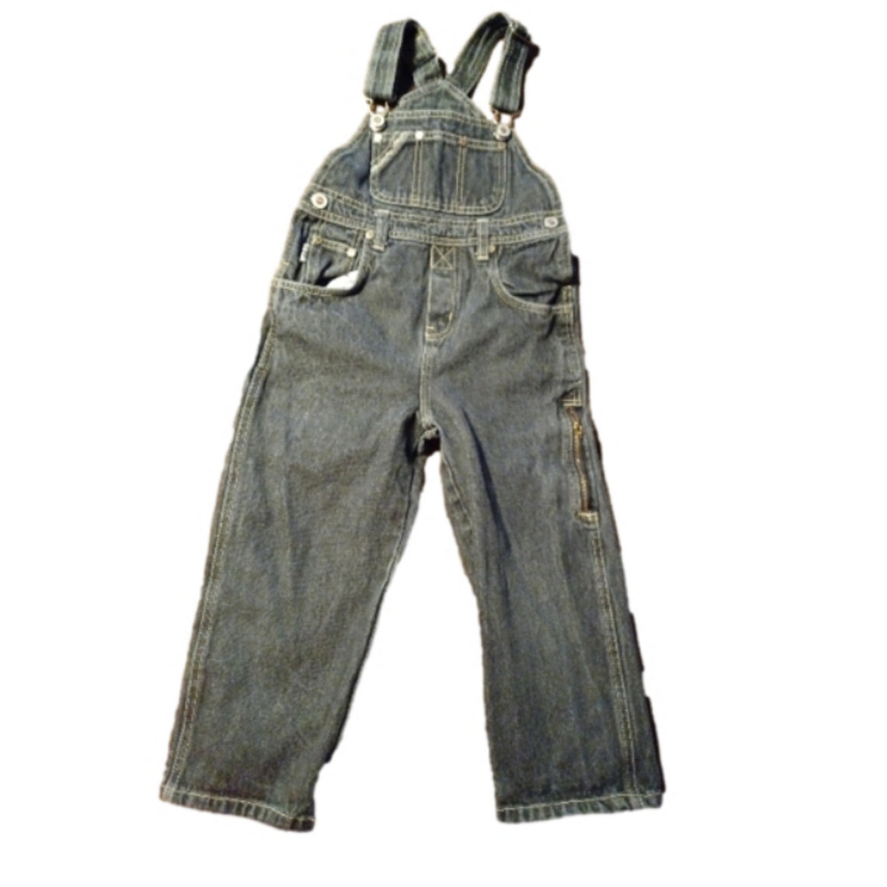 PELLE BOYS, OVERALLS, LITE CHARCOLE COLOR, BOYS SIZE 2.